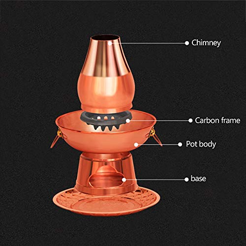 Olla Hot Pot de Cobre Estilo Beijing 32cm miniatura 6
