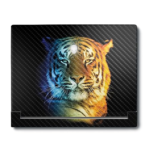 Image of MightySkins Carbon Fiber Skin Compatible with Alienware X16 R1 (2023) Full Wrap Kit - Tri-Color Tiger | Protective, Durable Textured Carbon Fiber Finish | Easy to Apply | Made in The USA