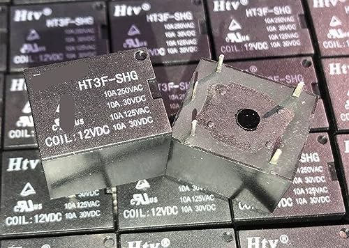 Relé HT3F-SHG de 5 pines 12VDC T73-1C-12V-10A para placas de circuito impreso 1