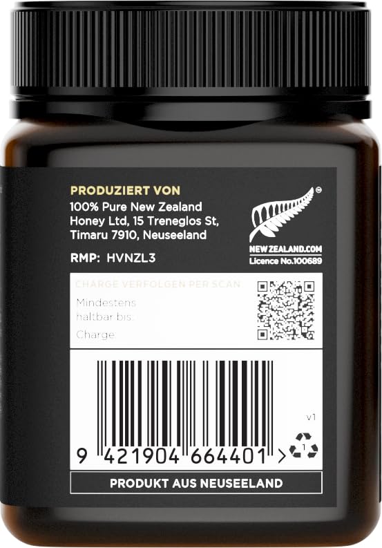 Watson & Son Manuka Honig MGO 600+ 250g | Premium Qualität aus Neuseeland