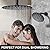 KOJOX Matte Black Thermostatic Shower System, Push Button Diverter Shower Faucet Set with 12" Ceiling Mount Rain Shower, 8" Wall Mount Shower Head, and 3-in-1 Handheld Spray