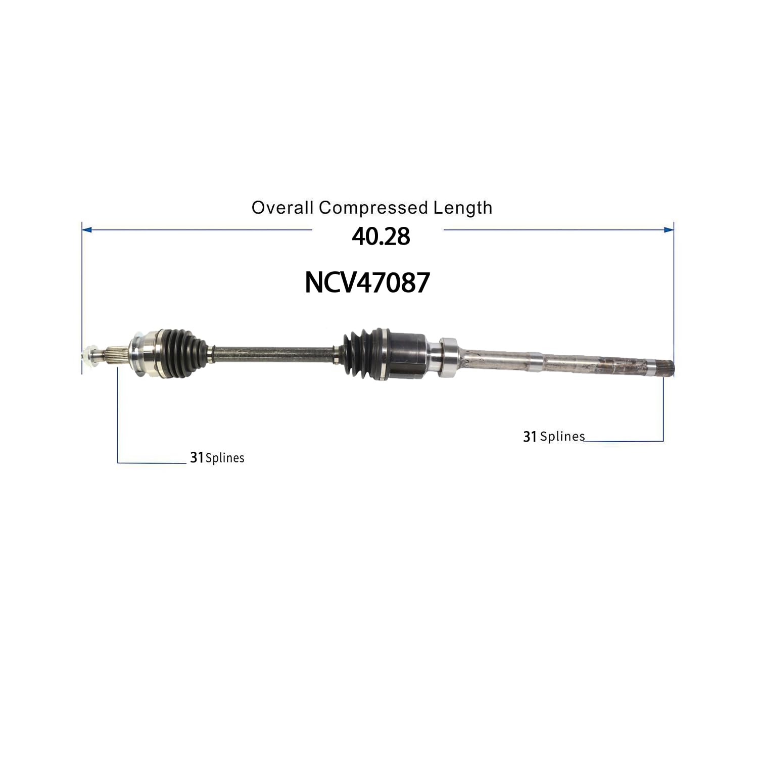 Amazon.com: Carock CV Axle Front Right AWD Compatible With 2017