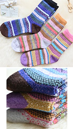 Image of Womens Wool Knit Winter Socks