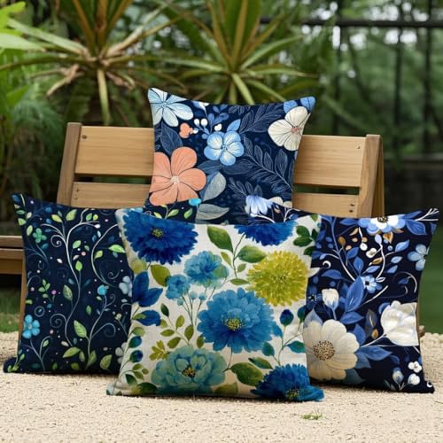 Housse de coussin 35x35cm imperméable anti-tache canapé - 4