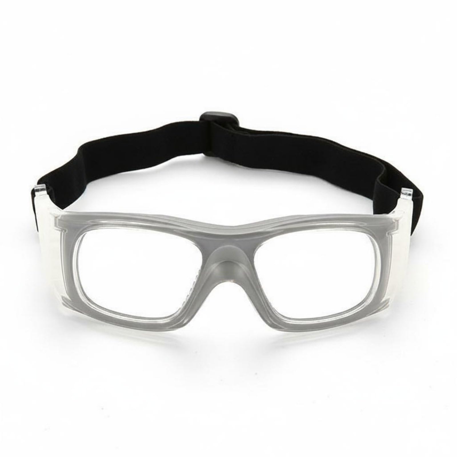 Adjustable Strap Anti-Fog Sport Goggles Lightweight Anti-Fog Sports Goggles Soft Silicone Pads Sports Glasses Windproof for Adults, Cycling, Mountain Climbing, Light Grey-image-26