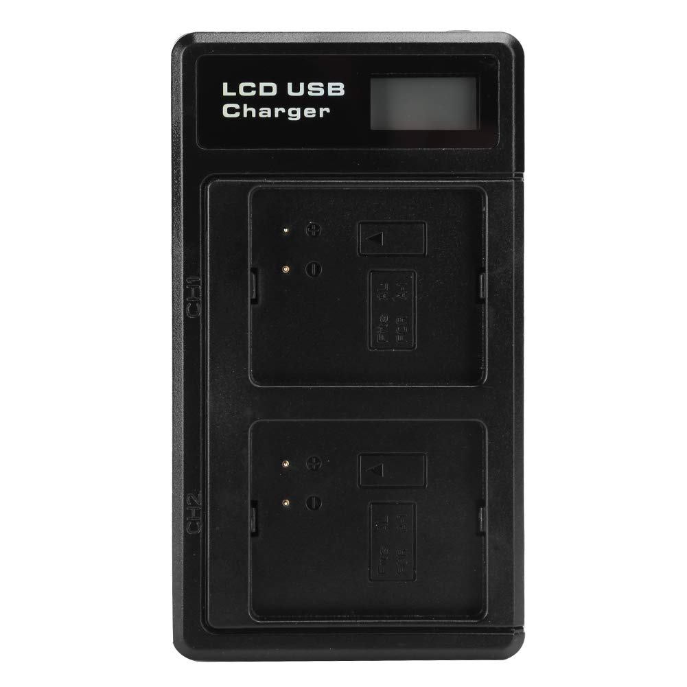 Cargador de Batería con Ranuras Duales y Pantalla LCD para Pro y Pro 2, 2 Baterías de Litio de 2440 MAh, Construcción ABS de