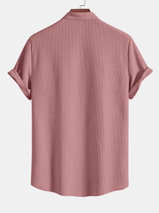 Image of GRECIILOOKS Men's Polycotton Regular Fit Casual Shirt | Stylish | Printed | Solid | Short Sleeve | Trendy (Available in Plus Size)