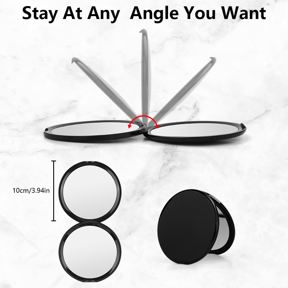 OSDUE Makeup Mirror, 10X Magnifying Mirror Compact Double Sided Mirrors - Image 2