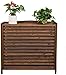 Climatizzatore Rack, Esterna di Legno del condizionatore d'Aria Esterna Macchina Fiore Rack, Balcone Rack, Persiana Decorativa, anticorrosivi, Piante Rack Display Rack (Size : Medium)