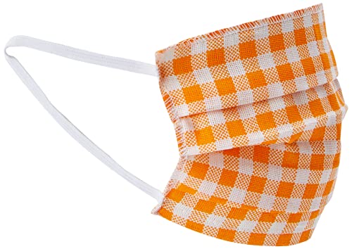 Mascara Xadrez Laranja - Adulto 914628