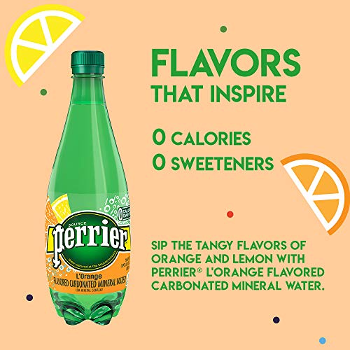 image for Perrier L'Orange Flavored Carbonated Mineral Water (Lemon Orange Flavo