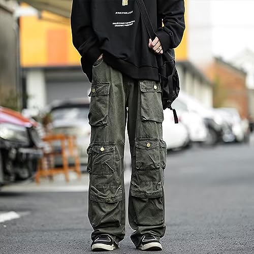FantasyGears Jeans Y2k Gothic Cargo Pants Baggy Streetwear Jeans Hip Hop Joggers Parachute Pants for Men2
