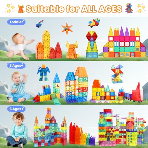 Paaxido Magnetic Tiles 130-Piece Set with 2 Cars — view 2