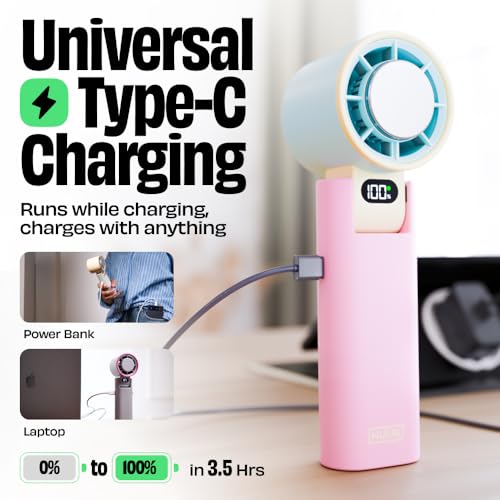 NUUK BFF Personal Hand Fan, 13000 RPM, 3600 mAh Tokyo Totti Candy - Image 5
