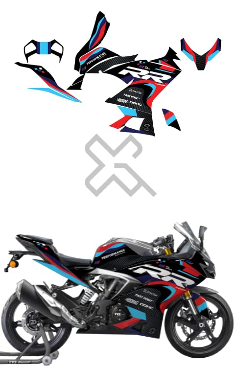 Grayfixx RR Edition Full Body Sticker for Apache 310 RR | Printed in ...