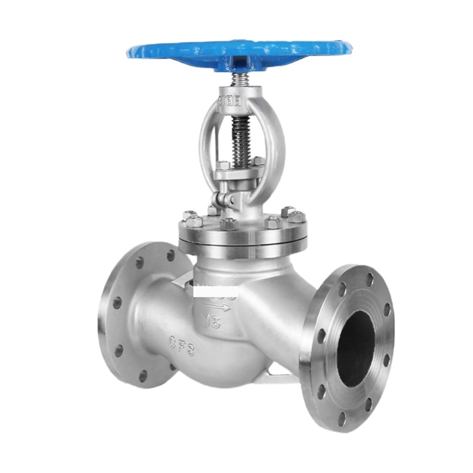 HEXEH Vanne d'arrêt J41W-16P Vanne à Globe à Bride en Acier Inoxydable for vannes d'équipement Industriel, chaudières, compresseurs, échangeurs de Chaleur, etc.(2.5,DN50)