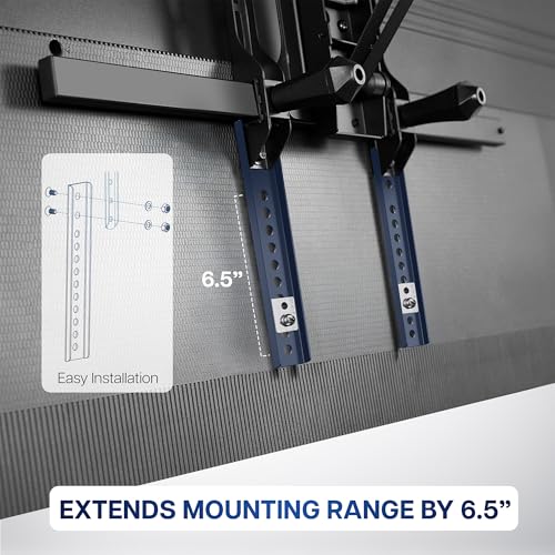 Image of VIVO Vertical VESA Extender Plate Bracket Kit Designed for Low VESA Pattern TV's, Fits TV Ceiling Mounts, 2 Brackets, Black, MOUNT-AD165 | Adapter Plate Designed for Low VESA Pattern TVs, Fits TV Ceiling Mounts, 2 Brackets, 6.5 inch Extension