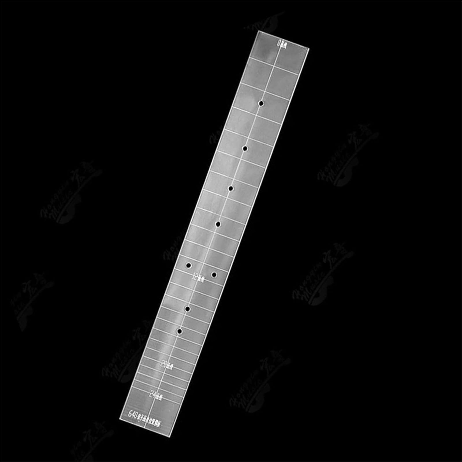 Przezroczysty Akrylowy Szablon Do Wycinania Progów Gitarowych (24 Progi) Tuner Gitary(640mm)