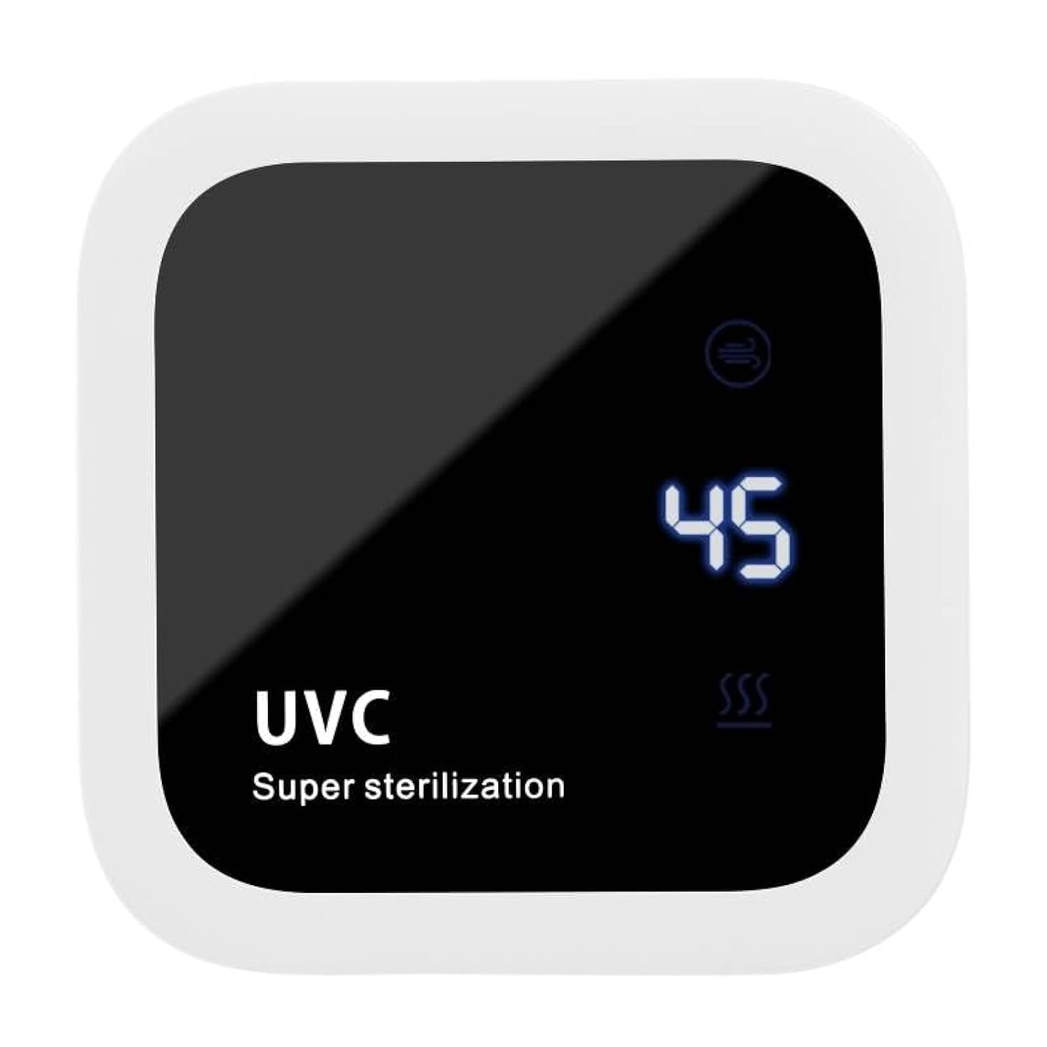 fourj new model portable amp stationary uv toothbrush case holder now with heat and fan functionality for any type of toothbrush size white