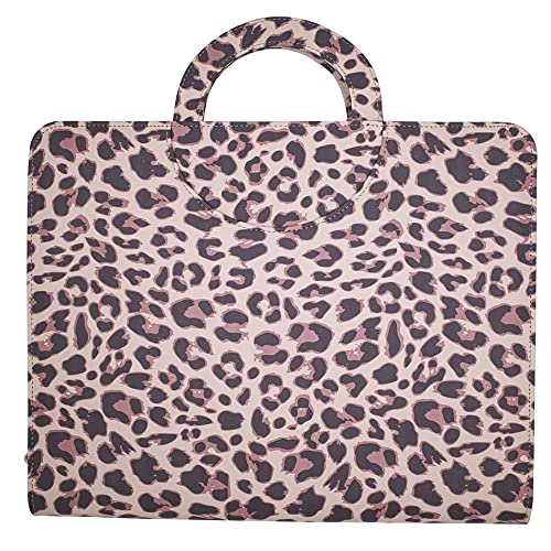 Leather Portfolio Ring Binder - Three Ring Binder Organizer Zippered Padfolio Folder Portfolio Organizer With Hidden Handle Cute Office Leather Binder - Gifts Supplies For Women #TOP5