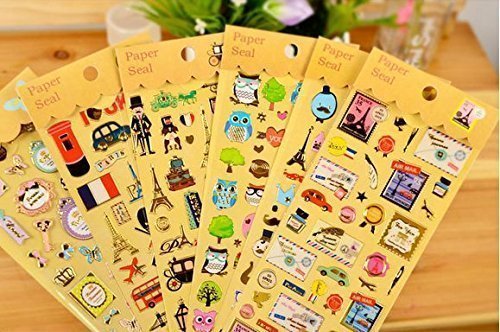2 hojas de pegatinas de colores scrapbooking, para la decoración de calendario, teléfono inteligente, ordenador, Macbook, libro, cuaderno, taza NOVAGO (Dorado X2)