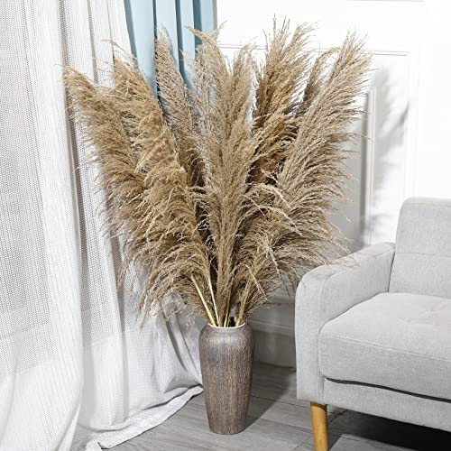 9-Stems-Pampas-Grass-Decor-Tall-484-FT-Long-Fluffy-Dried-Pompas-Grass-Large-Pampas-Grass-for-Floor-Vase-Rustic-Wedding-Baby-Shower-Party-Farmhouse-Boho-Home-Decor