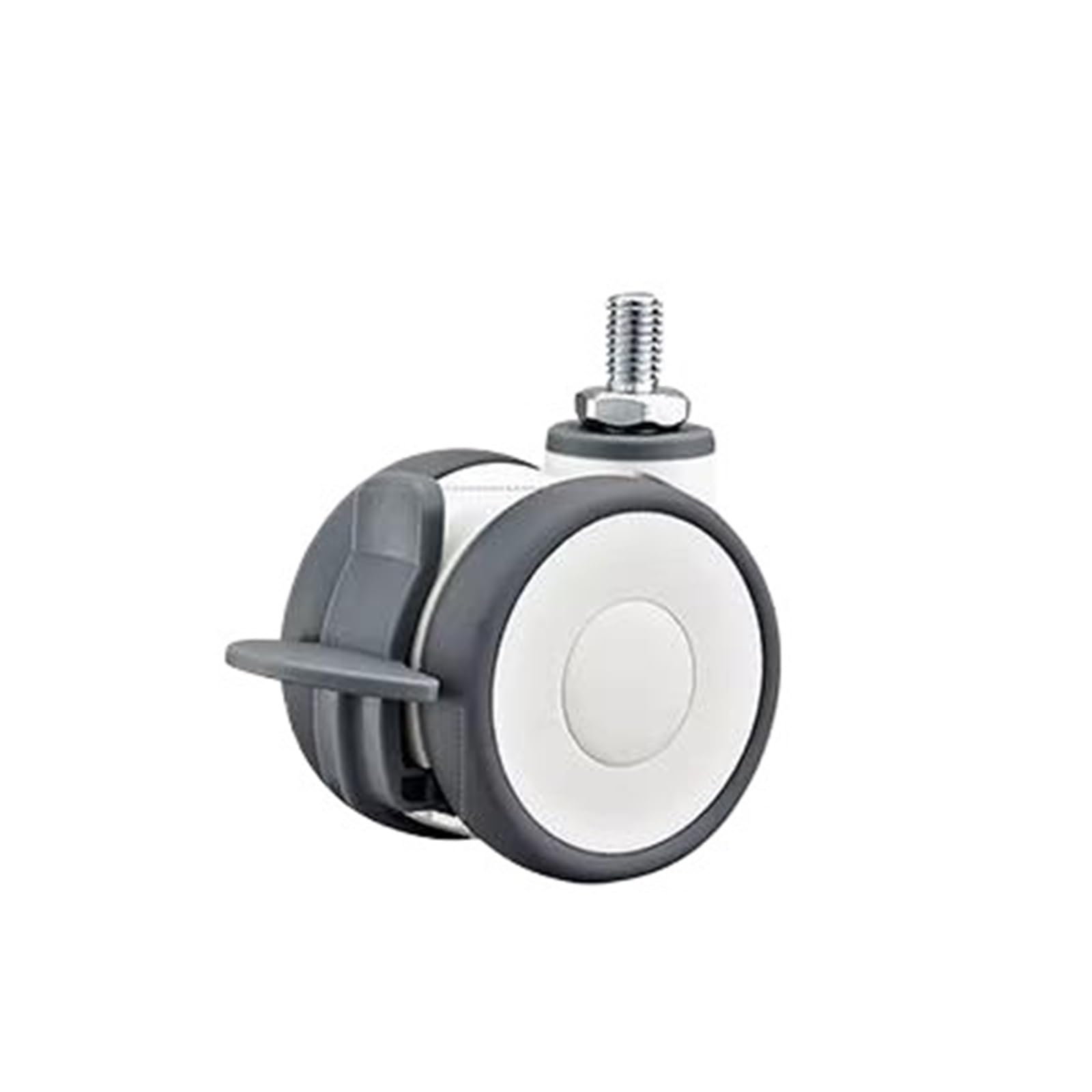 MXXDMOPD 2 Pieces/lot .5 inch Full Plastic Double Caster Swivel Wheel/Screw/Flat Bottom Silent Wheel(B-2)