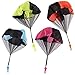 HENGBANG 4PCS Set Tangle Parachute Figures Hand Throw Soliders Square Outdoor Children's Flying Toys | No Strin