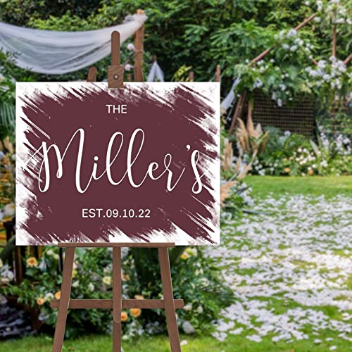 Panneau d'entrée de bienvenue pour invités de mariage personnalisable