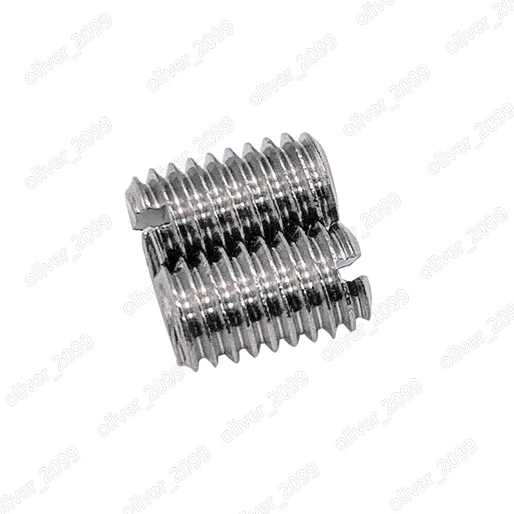 Tornillos de ajuste divididos de acero inoxidable, 5 piezas, punta plana (M3 x 3 mm)