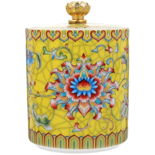 STOBAZA Vintage Keramik Teedose Mit Deckel Luftdichter...