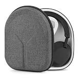 Geekria Shield Headphones Case Compatible with Sony WH-1000XM5, WH-1000XM4, WH-1000XM3, WH-CH720N, Replacement Hard Shell Travel Carrying Bag with Cable Storage (Dark Grey)