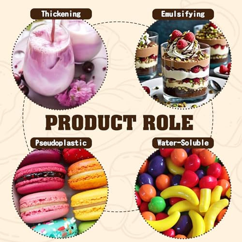 Xanthan Gum Pulver 227g - Glutenfrei Vegan Xanthangummi Bindemittel Verdickungsmittel zum Backen und Kochen - Reines Xanthan Gum Stabilisator Nicht-GVO Soßenbinder für Kuchen, Eis, Soßen, Suppen