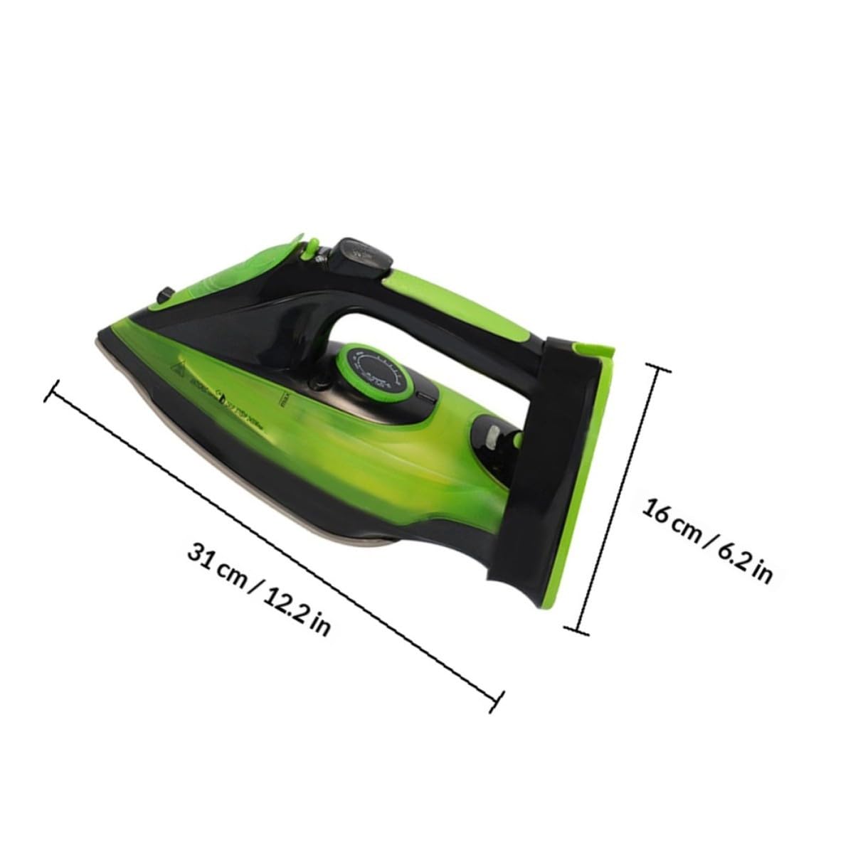 Plancha de Vapor Portátil de Mano para Ropa y Tejidos, Verde