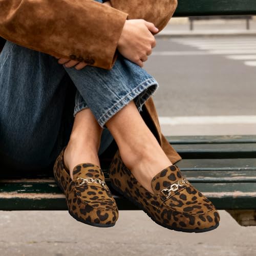 Image of DREAM PAIRS Loafers for Women Casual Comfortable Slip On Flat Lightweight Leisure Work Shoe Comfort Walking Shoes