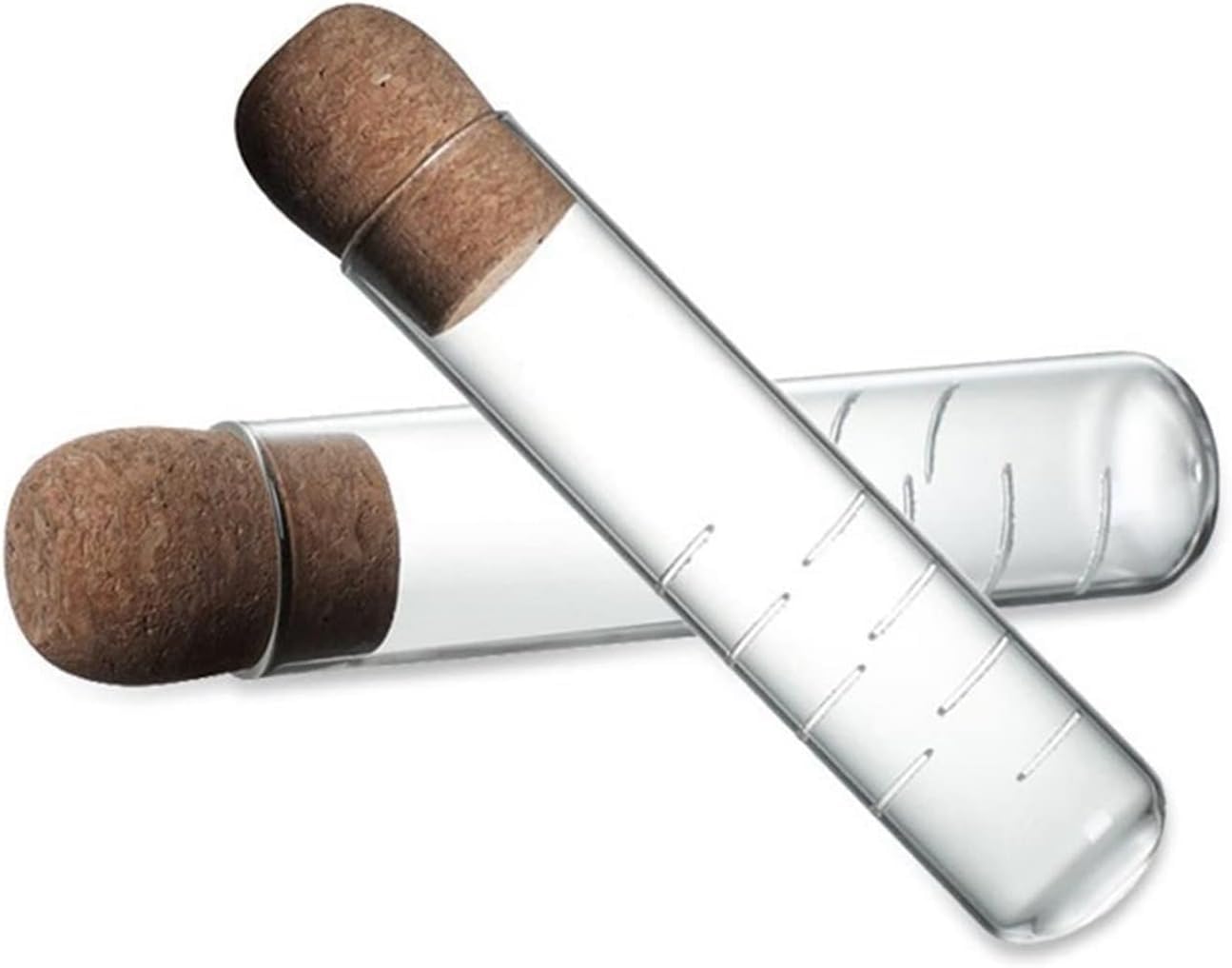 P PIPITA 2 Pcs Glass Strainers for Long Leaf Tea,Reusable Glass Diffuser with Cork,Tea Strainer Tea Filter Bags Tea Ball Tea Bag Tea Infusers