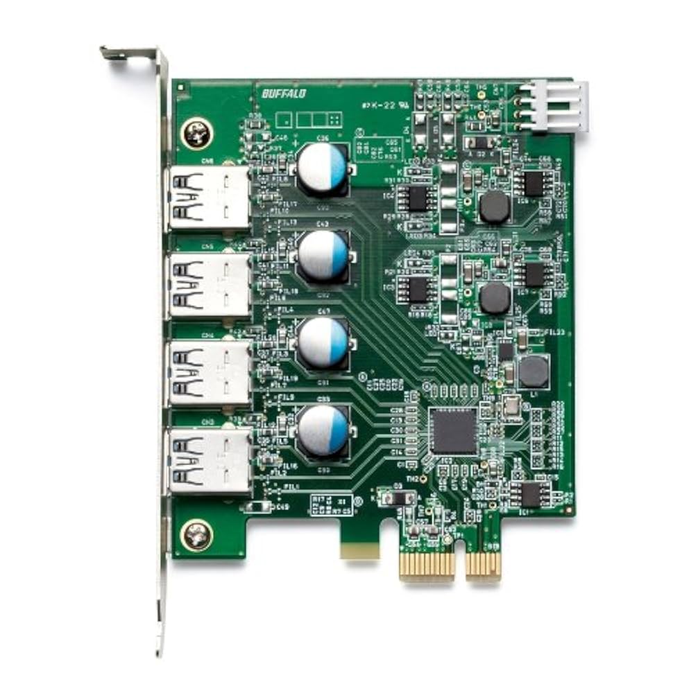 BUFFALO USB3.0拡張カード 4ポート Amazon | BUFFALO PCI Express x1 用 USB3.0増設