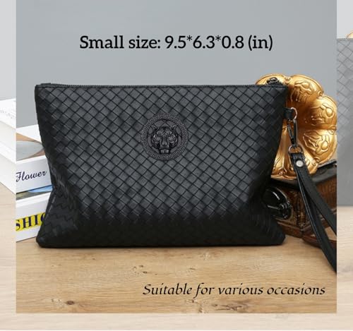 Image of Mens Clutch Bag Man Purse Handbag 9.5-11 inches Large Hand Bag Big Clutch Wallet