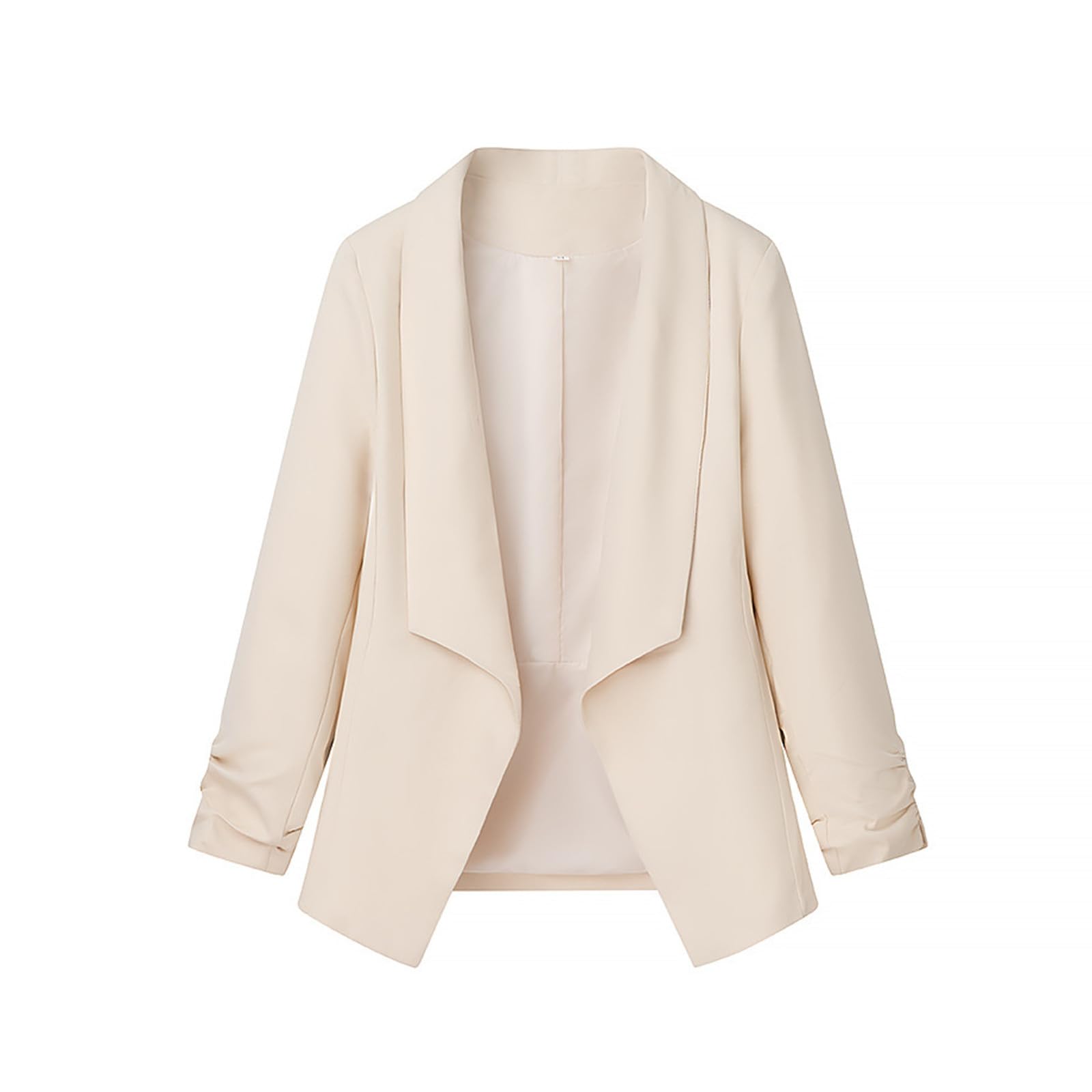 Women Blazer Cardigan Business Casual Lapel Collar Long Sleeve Lightweight Open Front Work Office Suit Jacket Blazer