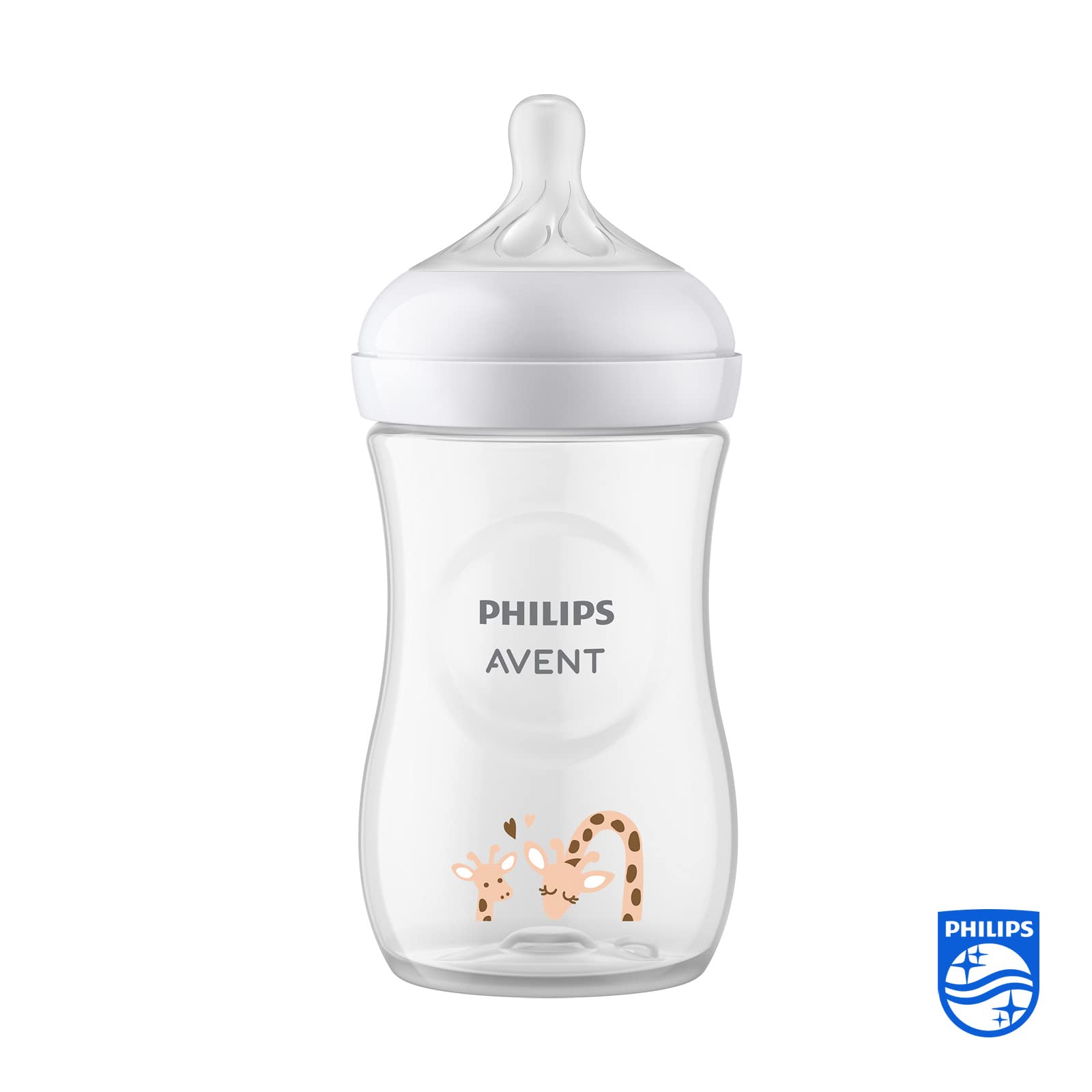 Image secondaire de Biberon Philips Avent Réponse Naturelle 260 ml - Motif Girafe