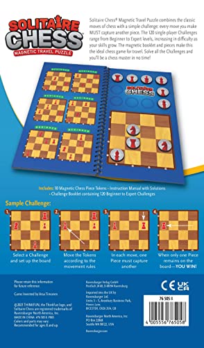 Jeu d'échecs solitaire magnétique pour stimuler sa concentration partout