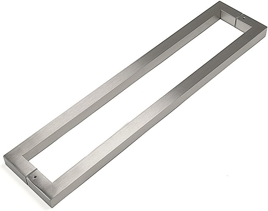 Best Deal 🛒 STRONGAR Modern & Contemporary / Commercial / Residential / 1524mm / 60 inches / 1 x 1 Full Square Shape Handle / Push-Pull Stainless-Steel Door Handle - Brushed Satin Finish