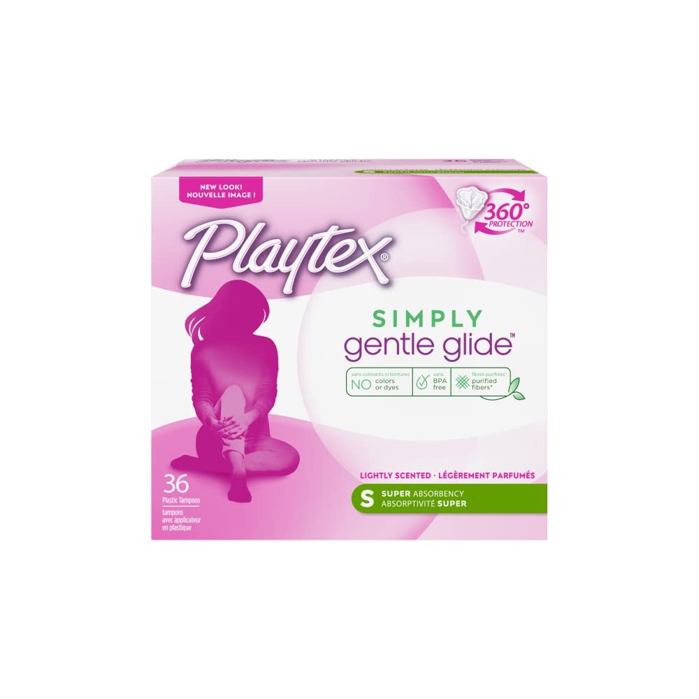 Playtex Gentle Glide Tampons, Unscented, Regular, 36 ea