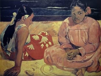 Amazon.co.jp: ゴーギャン タヒチの女たち（浜辺にて） 25号 額