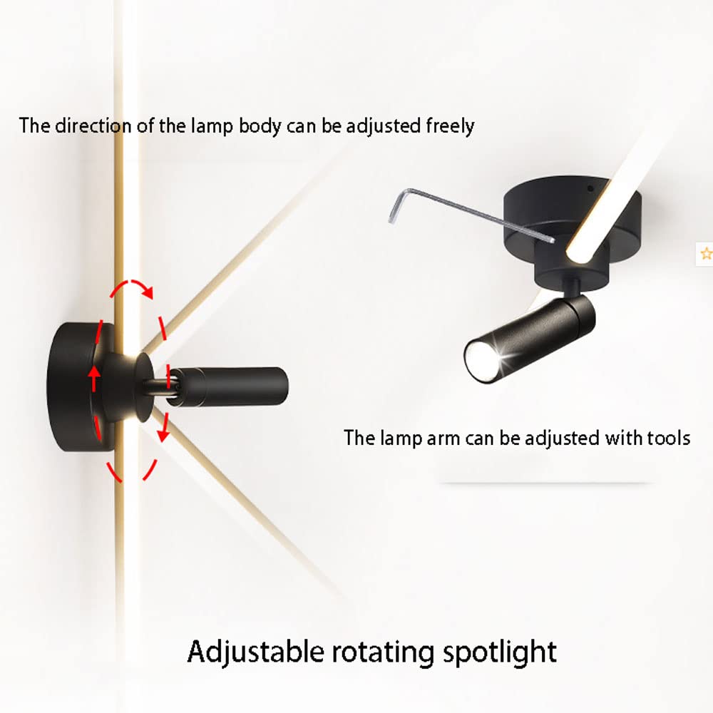 Faretti da soffitto a LED, faretti da Superficie per Interni, Lampada da soffitto Regolabile, apparecchio di Illuminazione a Binario Fisso, luci Moderne per Il Bagno, Isola Cucina, Camera da Letto