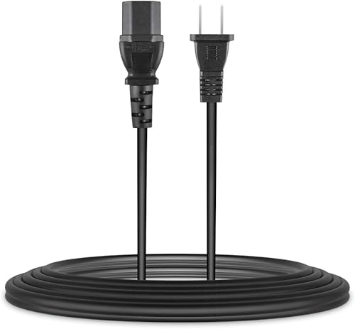 Cable de alimentación de CA de 5 pies compatible con código de barras para impresora de etiquetas de envío térmico directo Zebra ZP450