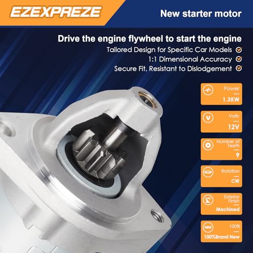 Image of Ezexpreze 19824 New Starter for 2006-2016 BMW 128i 328i 528i xdrive 328xi 325i 325xi 330i 330xi 335i 525i 528xi 530i 530xi 535i X1 X3 X5 X6 Z4 3.0 2.5 2.0 L6 Engine OE#: 17922N