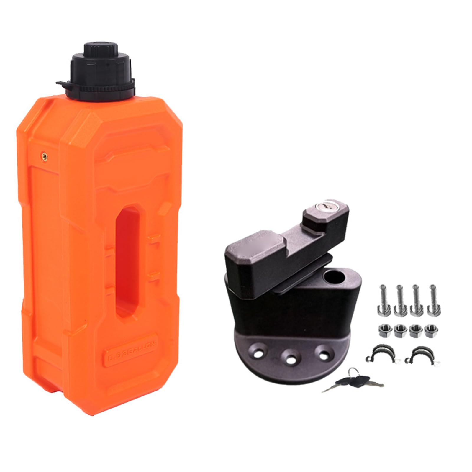 Sturdy 2L Portable Oil Container for Motorbikes Featuring Impacts Resistant and Easy Carry Handle Motorcycle Spare Oil Tanks