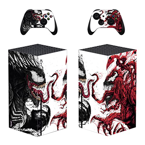 Vanknight XB Series X Console Controllers Skin Decals Stickers Wrap Vinyl for XB Series X Console...