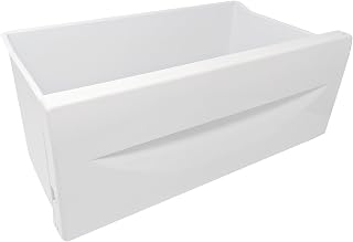 SPARES2GO Drawer Basket Bin for Hotpoint Fridge Freezer (White)